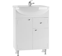 Тумба под умывальник Айсберг Уют 60 Классик с верхним ящиком В1 DA1024T