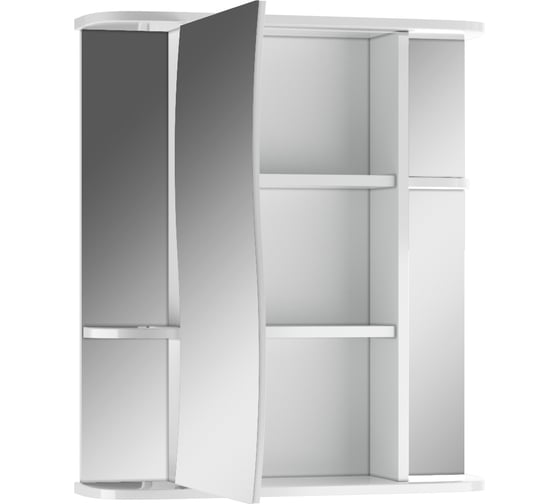 Шкаф-зеркало Айсберг Волна 2-60 левый DA1040HZ