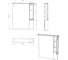 Шкаф-зеркало Айсберг Классик 87 правый DA1129HZ 5