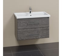 Подвесная тумба для умывальника СаНта Венера 80 дуб шале графит (ум Фостер 80) 221014