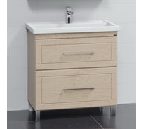 Напольная тумба для умывальника СаНта Венера 80 дуб бежевый (ум Фостер 80) 221016