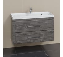 Подвесная тумба для умывальника СаНта Венера 100 дуб шале графит (ум Classic 100 литой мрамор) 221022