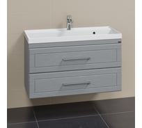 Подвесная тумба для умывальника СаНта Венера 100 дуб серый (ум Classic 100 литой мрамор) 221021