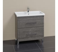 Напольная тумба для умывальника СаНта Венера 80 дуб шале графит (ум Фостер 80) 221018