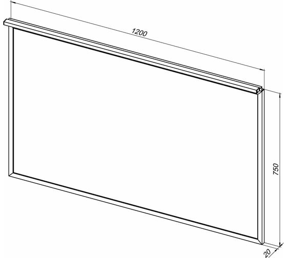 Зеркало ALLEN BRAU Priority 1.31018.BB 120 черный браш 00274622
