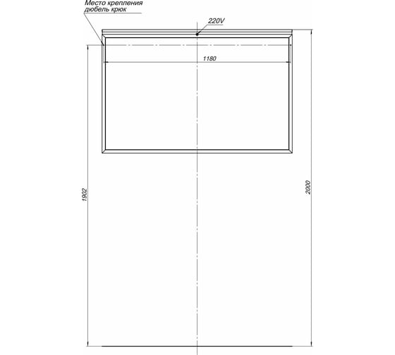 Зеркало ALLEN BRAU Priority 1.31018.BB 120 черный браш 00274622