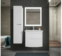 Зеркало Бриклаер Вега/Мальта 85 LED подсветка на взмах руки, часы 4627125415319