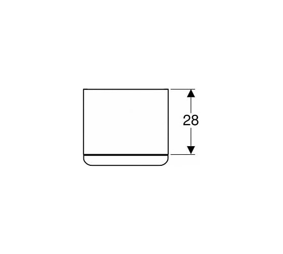 Шкафчик Geberit Smyle Square с одной дверцей 00000079264 500.359.JR.1