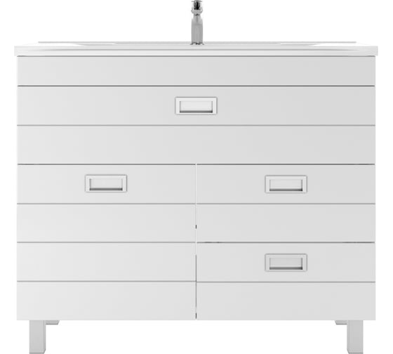 Тумба под умывальник Домино Elen 100 Cube с 3 верхними ящиками В3 DC5001T