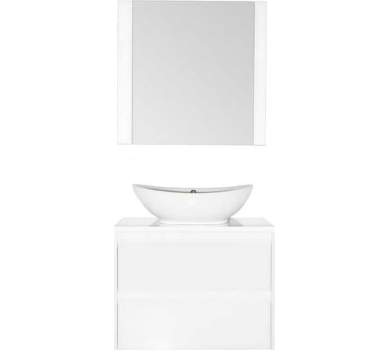 Зеркало Style Line Монако 70x70, Осина бел/бел лакобель ЛС-00000625