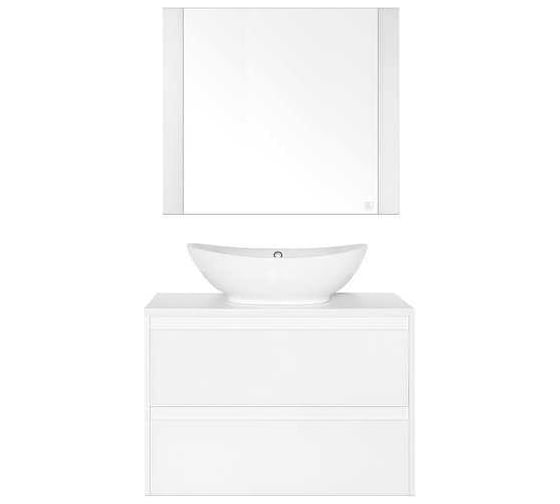 Зеркало Style Line Монако 80x70, Осина бел/бел лакобель ЛС-00000631