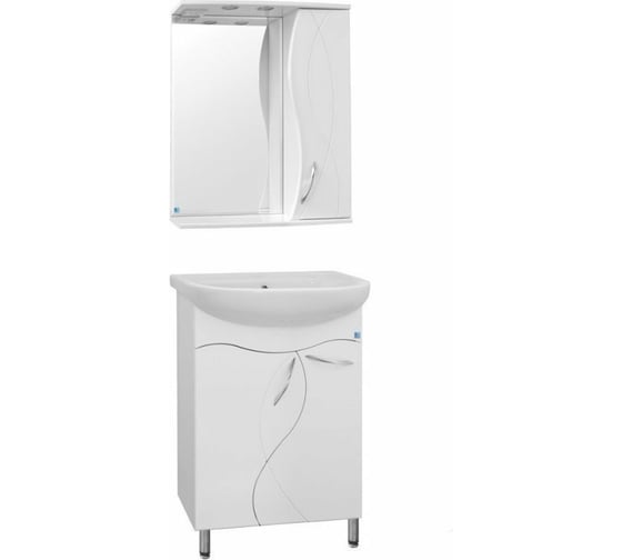 Зеркальный шкаф Style Line Амелия 650 со светом ЛС-00000013