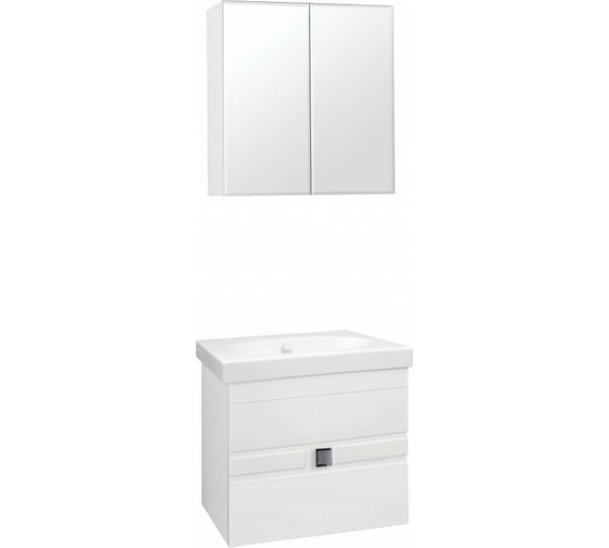 Зеркальный шкаф Style Line Амарант 600, белый ЛС-00000351