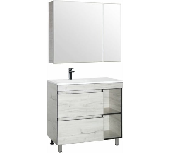 Зеркальный шкаф Style Line Берлин 90, СОНАТА СС-00002250