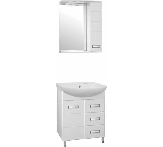 Зеркальный шкаф Style Line Ирис 650/С ЛС-00000019