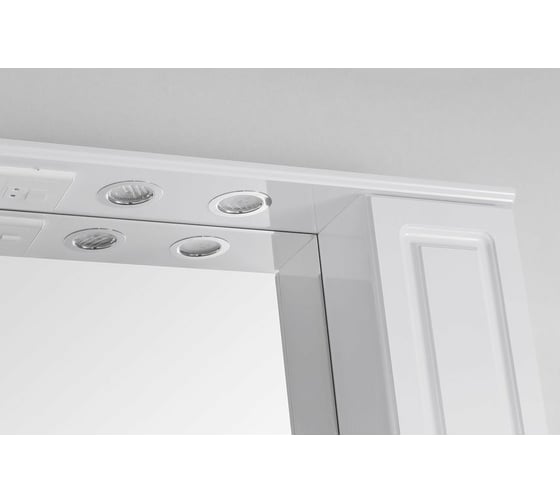 Зеркальный шкаф Style Line Олеандр-2 1000/С, белый ЛС-00000583
