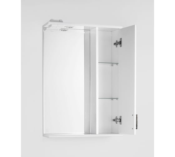 Зеркальный шкаф Style Line Олеандр-2 550/С, белый ЛС-00000049