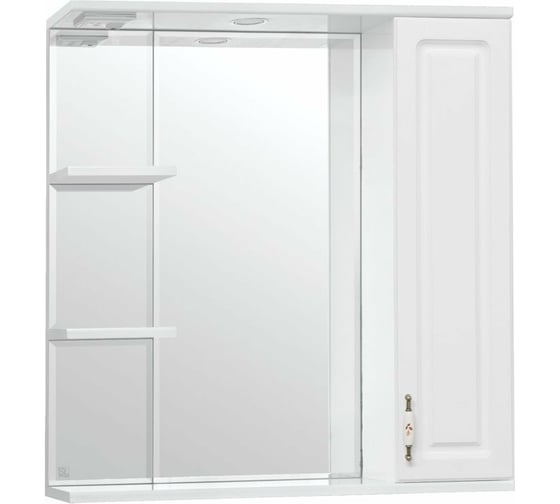 Зеркальный шкаф Style Line Олеандр-2 750/С, белый ЛС-00000051 1