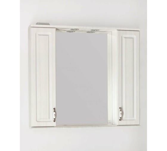 Зеркальный шкаф Style Line Олеандр-2 900/С, Люкс рельеф пастель ЛС-00000484