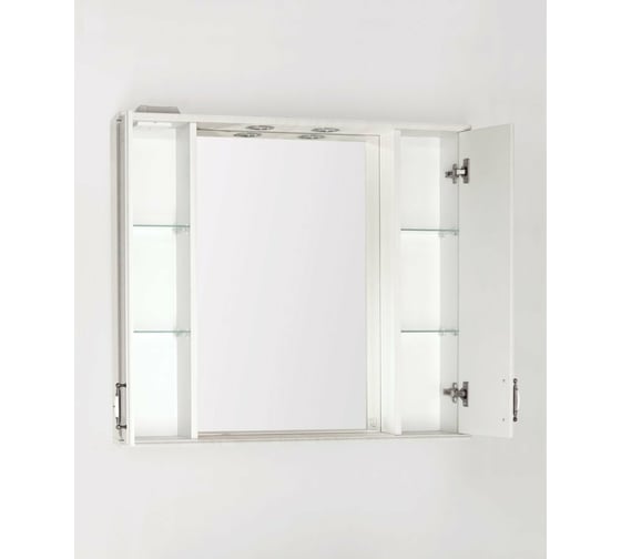 Зеркальный шкаф Style Line Олеандр-2 900/С, Люкс рельеф пастель ЛС-00000484