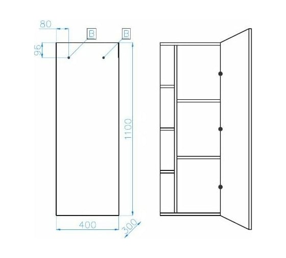 Колонна Style Line Берлин 40, подвесная, универсальная, СОНАТА СС-00002251
