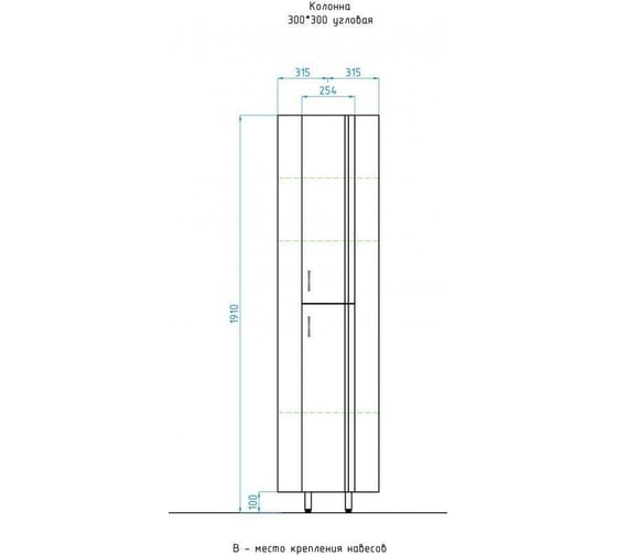 Колонна Style Line угловая ЛС-00000113