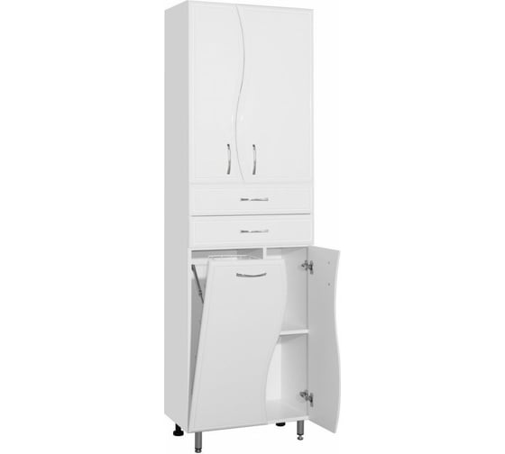 Колонна Style Line Волна 600 (2ящ., корзина) 2000x600x340 ЛС-000010047