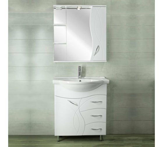 Тумба Style Line Амелия 75 (3 ящ.) под умывальник Байкал 75 ЛС-00002281