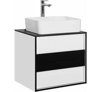 Тумба Style Line Амстердам 60 со столешницей, белый матовый ЛС-000010040