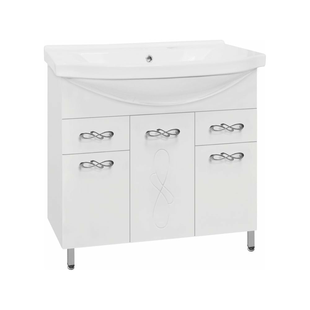 Тумба Style Line Венеция 90 (2 ящ.) под умывальник Эльбрус 90 ЛС ...