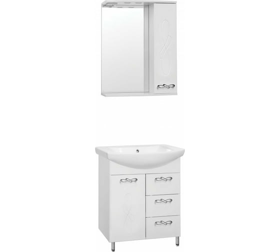 Тумба Style Line Венеция 65 (3 ящ.) под умывальник Балтика 65 ЛС-00000254