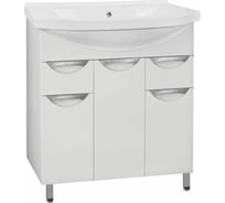 Тумба Style Line Жасмин 80 (2 ящ.) под умывальник Эльбрус 80 ЛС-00000038