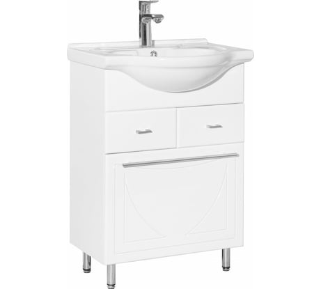 Тумба Style Line Лана 60 (2 ящ.) под умывальник Байкал 60 КОРЗИНА СС-00002253