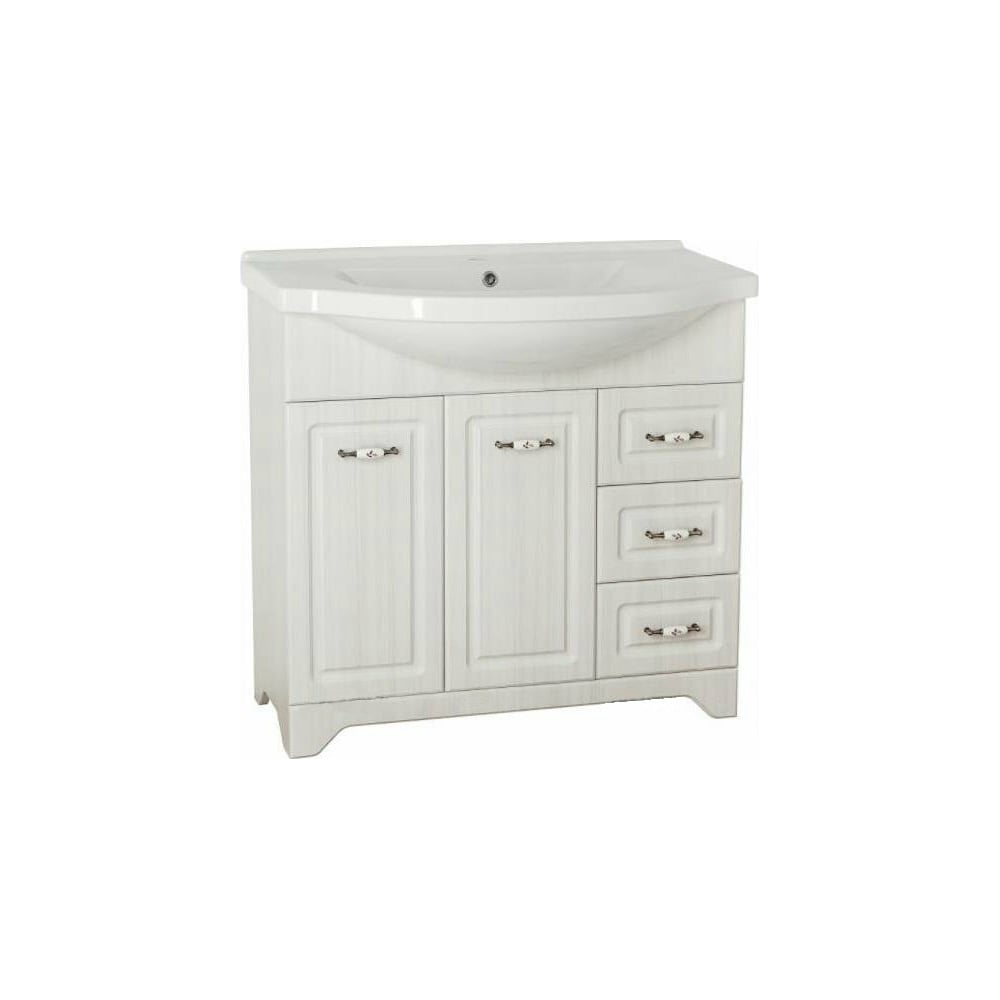 Тумба Style Line Олеандр-2 90 (3 ящ.) под умывальник Эльбрус 90, Люкс ...