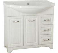 Тумба Style Line Олеандр-2 90 (3 ящ.) под умывальник Эльбрус 90, Люкс рельеф пастель ЛС-00000485