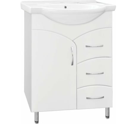 Тумба Style Line 22 (3 ящ.) под умывальник Байкал 65 ЛС-00000104