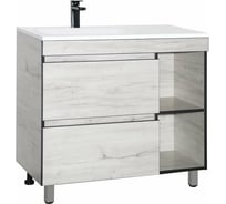Напольная тумба Style Line Берлин 90 под раковину Барселона, 2 ящ./ниши, PLUS, СОНАТА СС-00002249