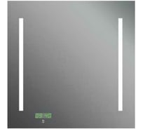 Зеркало MAUNFELD с внутренней подсветкой и часами, 65x65 Lustro Ready