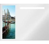Зеркало MAUNFELD Lustro прямоугольное, с рисунком и с подсветкой, 80x60 Vision Venezia