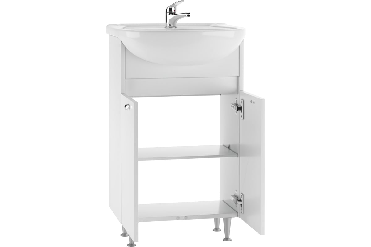Тумба Домино ЛАЙТ под умывальник \"Уют 55\" без ящика DD4215T - выгодная ...