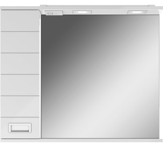Шкаф-зеркало Домино Cube 80 Эл. левый DC5010HZ