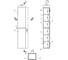 Пенал Cersanit LARA 30 орех 63417 5