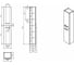 Пенал Cersanit LARA 30 орех 63417 6