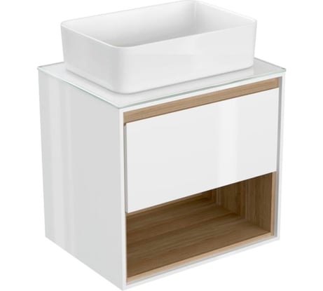 Тумба Cersanit LOUNA 60 со столешницей SP-SZ-LOU60-BL/Wh