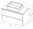 Тумба ALLEN BRAU 1.21001.WM INFINITY 85 white matt 00274093 2