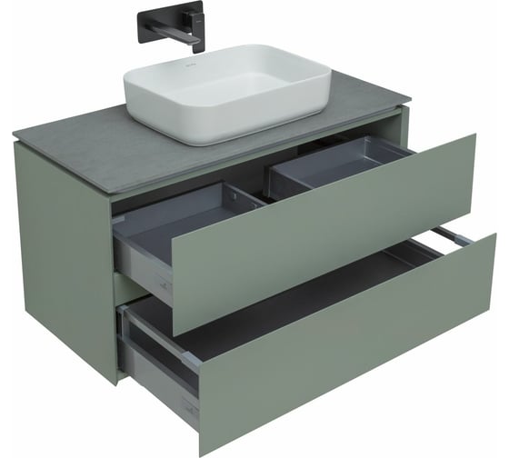 Тумба ALLEN BRAU 1.21003.CGM INFINITY 100 cement grey matt 00274236