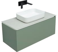 Тумба ALLEN BRAU 1.21004.CGM INFINITY 100 1+1 cement grey matt 00274243