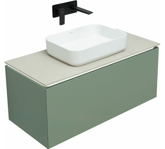 Тумба ALLEN BRAU 1.21004.CGM INFINITY 100 1+1 cement grey matt 00274243