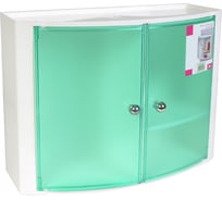 Шкафчик для ванной PRIMANOVA 32х43х17 см, прозрачно-зеленый, M-08424