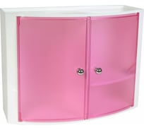 Шкафчик для ванной PRIMANOVA 32х43х17 см, прозрачно-розовый, M-08422